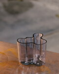 Iittala Skleněná váza Aalto 12 cm – Clear, čirá barva, sklo