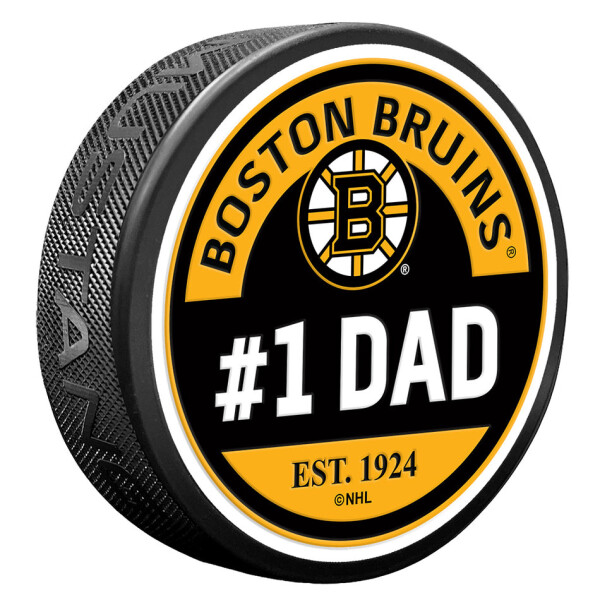 Mustang Puk Boston Bruins NHL #1 Dad Textured puck