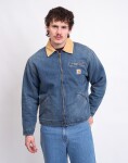 Carhartt WIP OG Detroit Jacket Blue/Dusty H Brown old used wash M