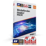 Bitdefender Family pack - 15 zařízení na 3 roky - elektronická licence do emailu EDF_1880032