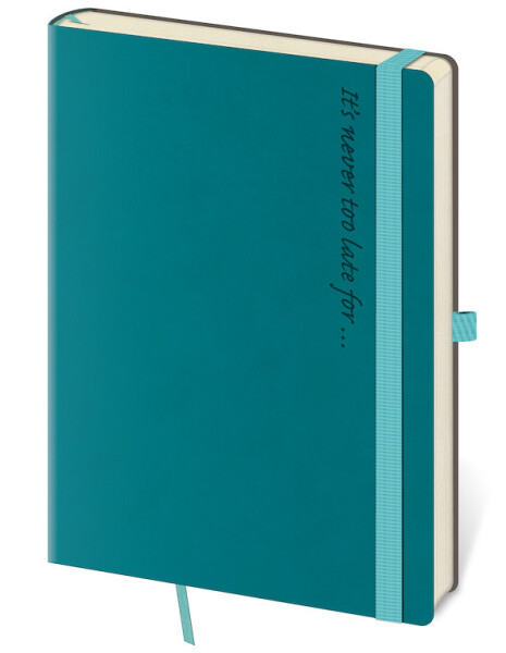 Zápisník linkovaný Helma A5 - Flexies Petrol Blue