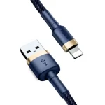 Baseus CALKLF-BV3 kabel USB-A na Lightning 1m černo-modrá / 2.4A (CALKLF-BV3)