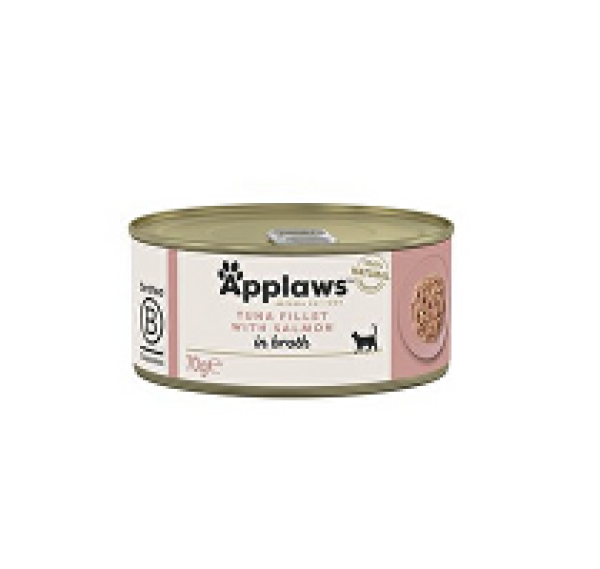 Applaws Cat konzerva Adult Broth tuňák s lososem 70g