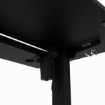 Ergonomický stůl s plynulou regulací výšky 120x60cm, melamin, carbon, LT-H2210 BK