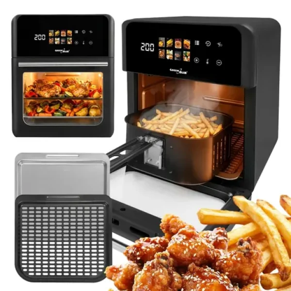 Horkovzdušná fritéza GB950 černá / Horkovzdušná fritéza / 1800 W / 10 l / 8 programů (GB950)