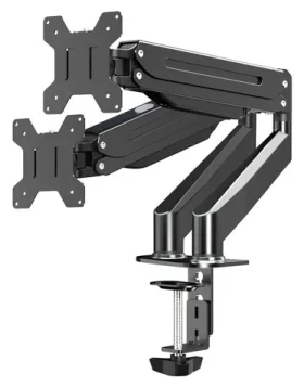 Esperanza ERW020 černá / Duální rameno na monitory / 17-27" / VESA 75x75-100x100 / plynová vzpěra (ERW020)