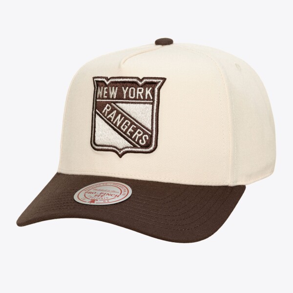 Mitchell & Ness Pánská kšiltovka New York Rangers NHL Brown and Cream Pro Snapback