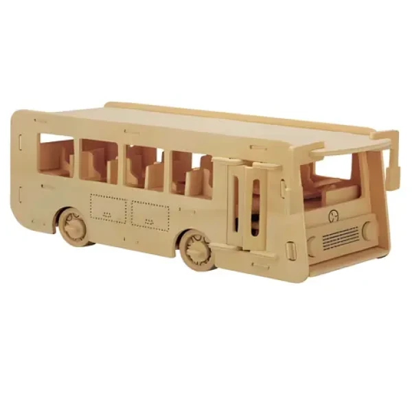 WOODCRAFT Dřevěné 3D puzzle Autobus