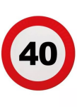 Ptakoviny.cz Talíře dopravní značka 40 let - 23 cm - 8ks