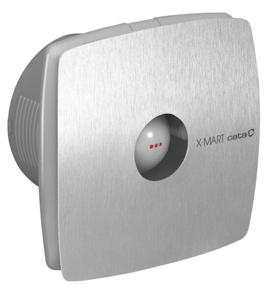CATA - X-MART 12T koupelnový ventilátor axiální s časovačem, 20W, potrubí 120, nerez mat 01051000
