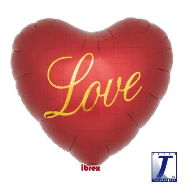 Balónek srdce červené Love 63 cm Balónek srdce červené Love 63 cm
