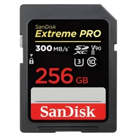SanDisk Extreme PRO SDXC 256GB / Paměťová karta / UHS-II / V90 / 300 MB/s / vhodné pro 8K (SDSDXDM-256G-GN4IN)