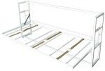 NábytekProNás Mechanismus sklápěcí palandy H (bez skříně) - horizontální sklápění ROZMĚR: 90x200 cm s lamelovým roštem