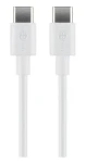 Goobay USB-C bílá / Nabíjecí a datový kabel / 2 m (51244)