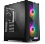 Lian Li LANCOOL 215 černá / PC skříň / E-ATX / Bez zdroje / 2x USB 3.0 / průhledná bočnice (LANCOOL 215 BLACK)