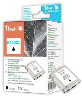 Peach HP H940XL černá / 70ml / až 2475 stran / s čipem (PI300-389)