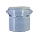 Strömshaga Keramický obal na květiny Brobacka Light Blue 1 L, modrá barva, keramika