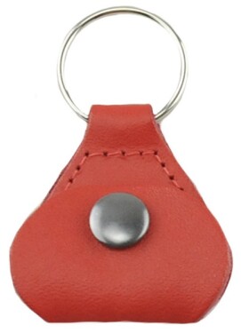Perri's Leathers Pick Keychain Red