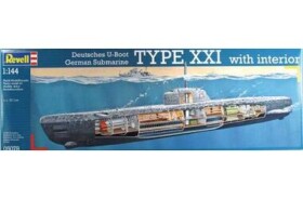 Revell Deutsches U-Boot Typ XXI mit Interieur 05078 1:144