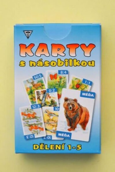 Karty s násobilkou - Násobení 1-5 - Dobruška Flösslerová