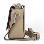 Dámská trendy kožená crossbody kabelka Eva, taupe