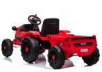 Mamido Dětský elektrický traktor s vlečkou T1 červený