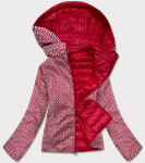Červená oboustranná dámská prošívaná bunda model 16807314 S'WEST Barva: odcienie czerwieni, Velikost:
