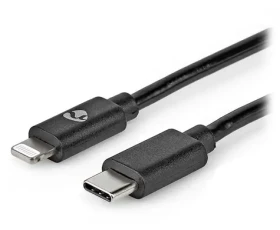 Nedis černá / Datový kabel USB-C - Lightning 8pin / USB 2.0 / 2 m (CCGP39650BK20)