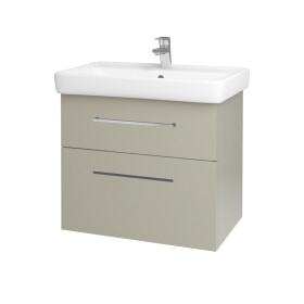 Dřevojas - Umyvadlová skříňka Q MAX SZZ2 70 - L04 Béžová vysoký lesk / Úchytka T04 / L04 Béžová vysoký lesk 115456E