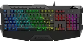 Sharkoon Skiller SGK4 U černá / herní klávesnice / drátová / RGB / Rubberdome spinač / DE (4044951020454)