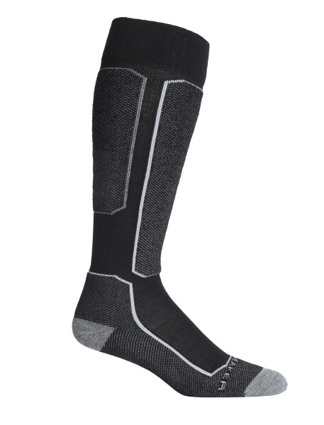 Pánské merino ponožky ICEBREAKER Mens Ski+ Light OTC, Black velikost: 39-41,5 (S)