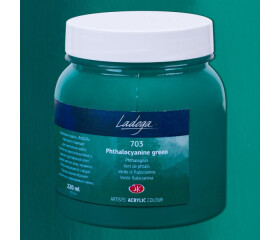 Nevskaya Palitra Ladoga 2223703 Akrylová barva 220 ml, zelená pthalo 703