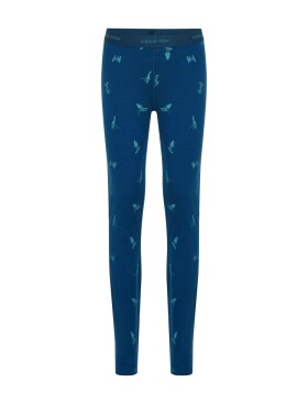 Dětské merino spodky ICEBREAKER Kids 200 Oasis Leggings Snow Day, Atlantis/Topaz/Aop velikost: 3