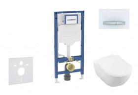 GEBERIT - Duofix Set předstěnové instalace, klozetu Subway 2.0 a sedátka softclose, tlačítko Sigma50, alpská bílá SANI11CK3115