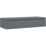 MEXEN/S - Rivel koupelnová skříňka pod umyvadlo 120 cm s deskou, 1 šuplík, reliéf , grafit mat 91A20-12023-1-BFC66