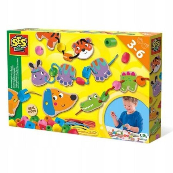 Kreativní sada navlékání zvířátek pomocí korálků