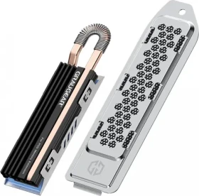 GrauGear Chladič M.2 NVMe SSD pro PS5 Slim/Pro / Chladič M.2 SSD / Měděný heatpipe / 2280 (G-PS5HS03+)