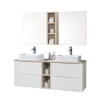 MEREO - Aira, koupelnová skříňka s keramickým umyvadlem 81 cm, bílá CN711