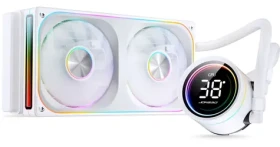 Jonsbo TH-240 bílá / AIO vodní chladič CPU / ARGB / LCD displej / 240mm (TH-240W)