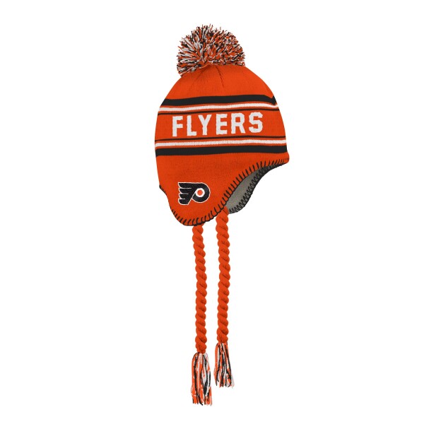 Outerstuff Dětská zimní čepice Philadelphia Flyers NHL Jacquard Tassel Knit With Pom