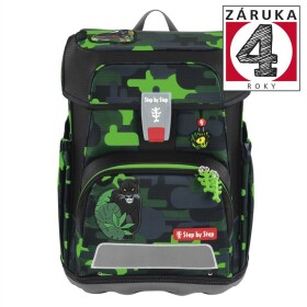 Školní aktovka Step by Step CLOUD, Black Cat Chiko - 5 dílný set, AGR certifikát