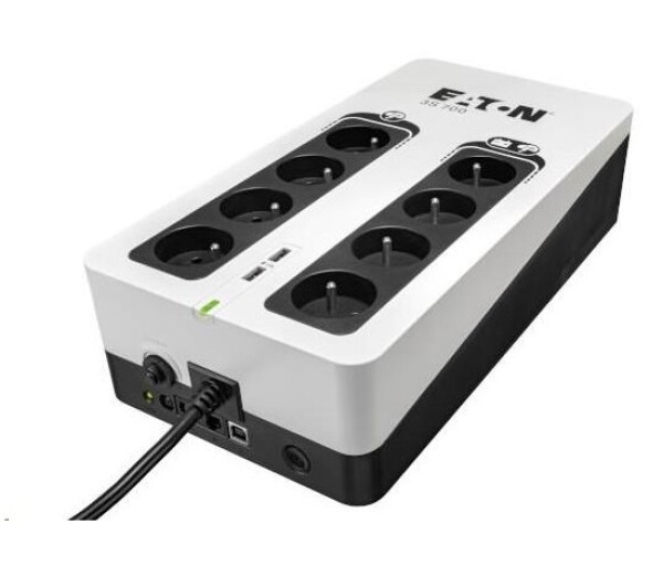 Eaton 3S 700 FR, UPS 700VA / 420W, 8 zásuvek (4 zálohované), USB, 2x USB charge, české zásuvky EDF_149135