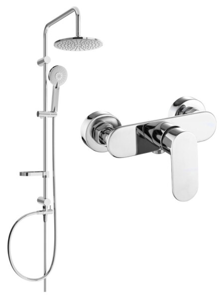 MEXEN - Carl sprchový sloup včetně sprchové baterie Milo, chrom 71340240-00