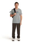Pánské merino triko s krátkým rukávem ICEBREAKER Mens 150 Tech Lite SS Tee Transportage, Proto Grey velikost: XL