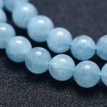 Přírodní akvamarín - ∅ 6 mm - třída A+ - 1 ks