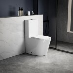 SAPHO - AVIS WC kombi, Vortex Rimless, spodní/zadní odpad, bílá PC106V