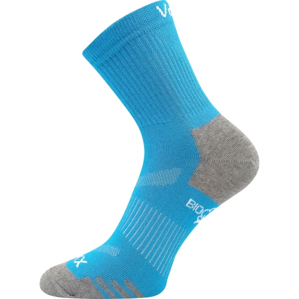 VOXX Ponožky sportovní z BIO bavlny BOAZ tyrkysové (3 páry) 35-38 120131