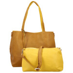 Módní koženkový set kabelek Maricela, hnědý