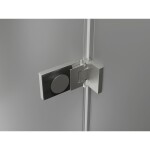 MEXEN/S - Lunar-F sprchový kout skládací dveře pravá 90 x 70, transparent, nikl kartáčovaný 836-090-070-97-00-P