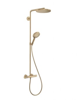 HANSGROHE - Raindance S Sprchový set s termostatem, průměr 24 cm, 3 proudy, EcoSmart, kartáčovaný bronz 28823140